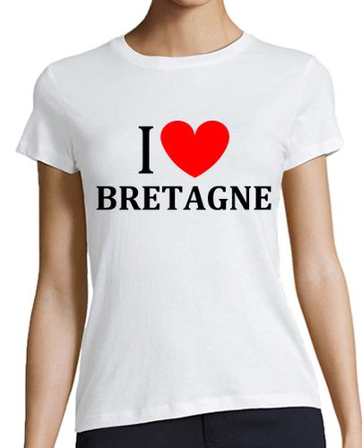 Camiseta mujer amo a Brittany - latostadora.com - Modalova