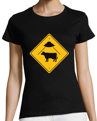 Camiseta mujer OVNI abducción vaca - latostadora.com - Modalova