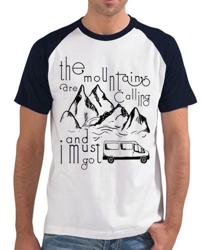 Camiseta Hombre Estilo Béisbol THE MOUNTAINS ARE CALLING laTostadora - latostadora.com - Modalova