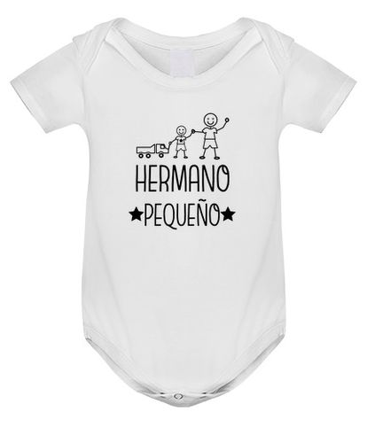 Body bebé Hermano Pequeño (de otro chico) letras laTostadora - latostadora.com - Modalova