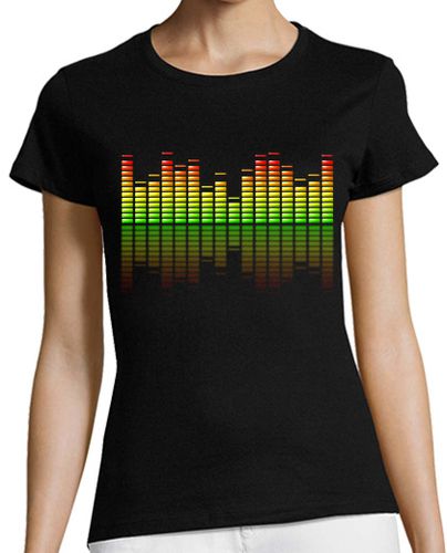 Camiseta Mujer Manga Corta Ecualizador Musical laTostadora - latostadora.com - Modalova