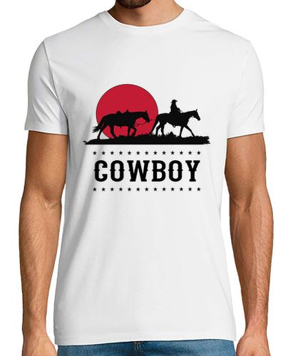Camiseta Camiseta Música Country Cowboy Puesta de Sol - latostadora.com - Modalova