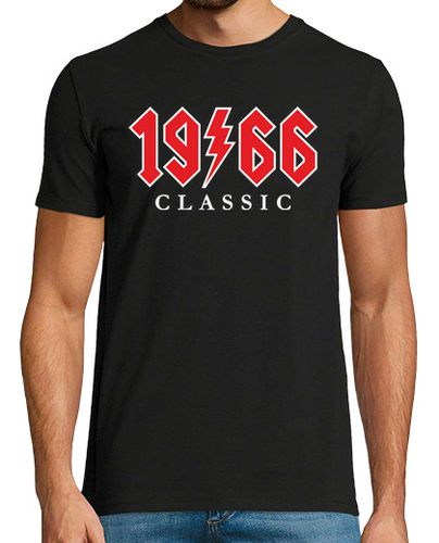 Camiseta Nacidos en 1966 Classic ACDC 58 Años Regalo 58 Cumpleaños Heavy Metal - latostadora.com - Modalova