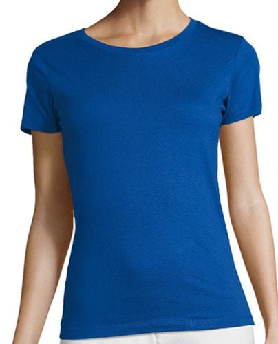 Camiseta Mujer Manga Corta Oficial Azul Blue Gorillas Trasera Chica laTostadora - latostadora.com - Modalova