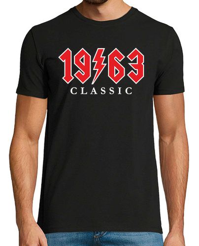 Camiseta Nacidos en 1963 Classic ACDC 61 Años Regalo 61 Cumpleaños Heavy Metal - latostadora.com - Modalova