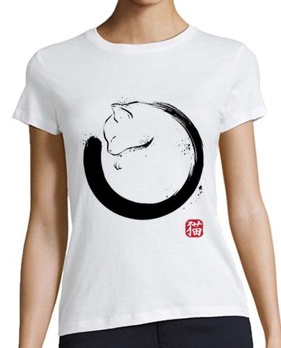 Camiseta mujer Purrfect Circle - latostadora.com - Modalova