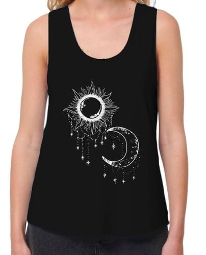 Camiseta mujer Sol y luna árabe blanca laTostadora - latostadora.com - Modalova