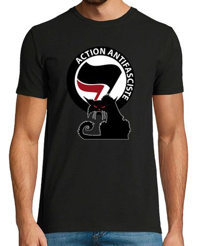 Camiseta camiseta de hombre - gato antifa rojo - latostadora.com - Modalova
