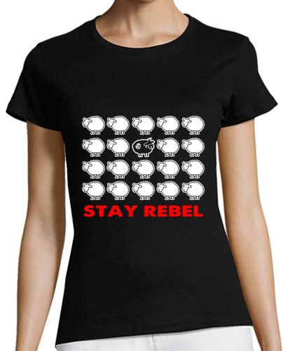 Camiseta mujer camiseta de mujer - oveja negra rebelde - latostadora.com - Modalova