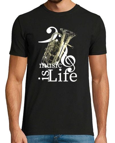 Camiseta Hombre Manga Corta Music is Life - Bombardino 1 laTostadora - latostadora.com - Modalova