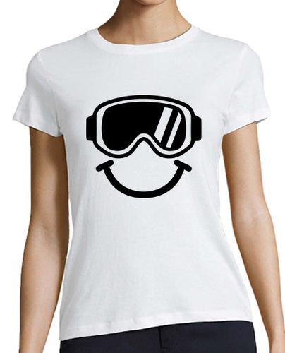 Camiseta mujer smiley de esquí - latostadora.com - Modalova