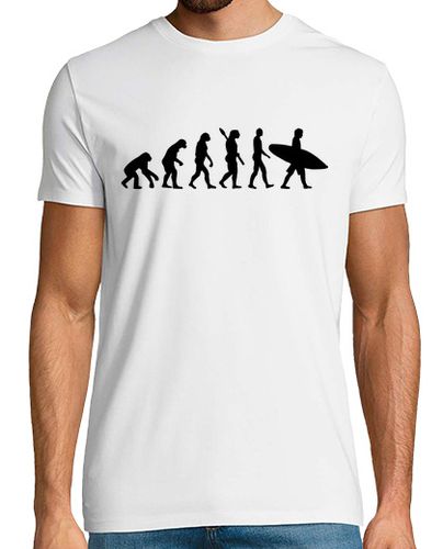 Camiseta Hombre Manga Corta evolución surf tabla de surf laTostadora - latostadora.com - Modalova