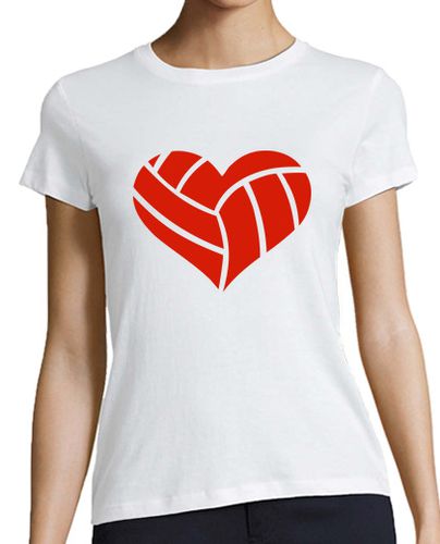 Camiseta mujer corazón de voleibol - latostadora.com - Modalova