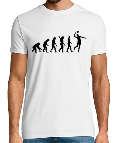 Camiseta Hombre Manga Corta jugador de voleibol de la evolución laTostadora - latostadora.com - Modalova