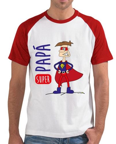 Camiseta Hombre Estilo Béisbol Super papá laTostadora - latostadora.com - Modalova