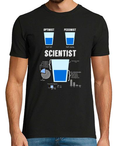 Camiseta Hombre Manga Corta Optimist, pessimist... SCIENTIST! laTostadora - latostadora.com - Modalova