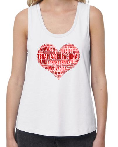Camiseta mujer Tirantes chica. Corazón de Terapia Ocupacional - latostadora.com - Modalova