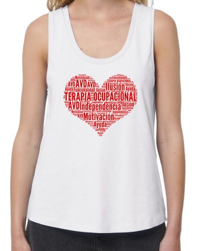 Camiseta Mujer Tirantes Loose Fit Tirantes chica. Corazón de Terapia Ocupacional. laTostadora - latostadora.com - Modalova