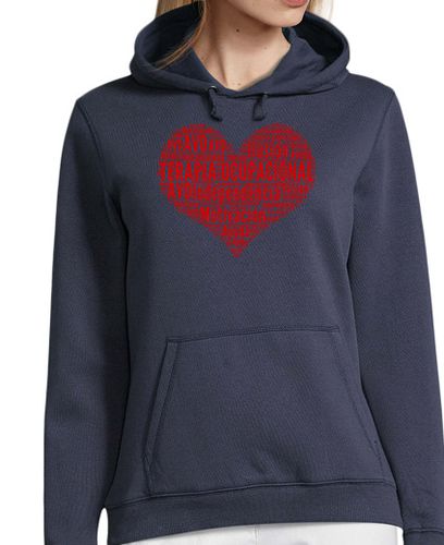 Sudadera Con Capucha Para Mujer Sudadera chica. Corazón de Terapia Ocupacional. laTostadora - latostadora.com - Modalova