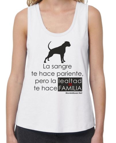 Camiseta mujer Lealtad es Familia - logo Negro - latostadora.com - Modalova