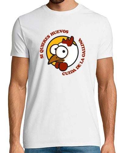 Camiseta Hombre Manga Corta Cuida de la gallina 1 laTostadora - latostadora.com - Modalova