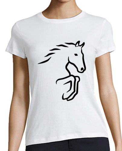 Camiseta mujer caballo de salto - latostadora.com - Modalova