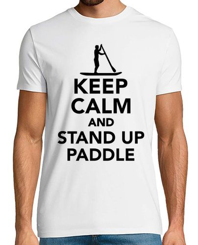 Camiseta mantener la calma y stand up paddle - latostadora.com - Modalova