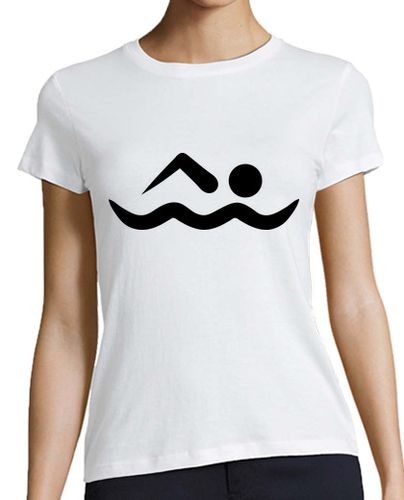Camiseta mujer icono de nadador - latostadora.com - Modalova