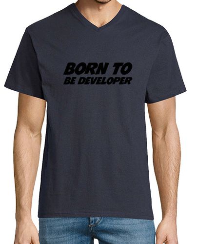 Camiseta Hombre Cuello Pico camiseta nacido para ser el desarrollo laTostadora - latostadora.com - Modalova