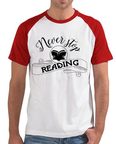 Camiseta Never stop reading - latostadora.com - Modalova