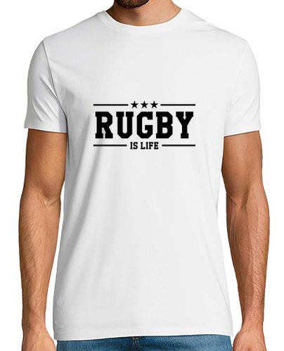 Camiseta Hombre Manga Corta una camisa de hombre de rugby, blanco, de alta calidad laTostadora - latostadora.com - Modalova