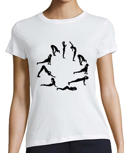 Camiseta mujer yoga sol saludo - latostadora.com - Modalova
