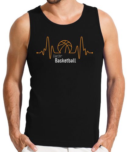 Camiseta Hombre Sin Mangas Live for Basketball, Pasión por el Baloncesto laTostadora - latostadora.com - Modalova