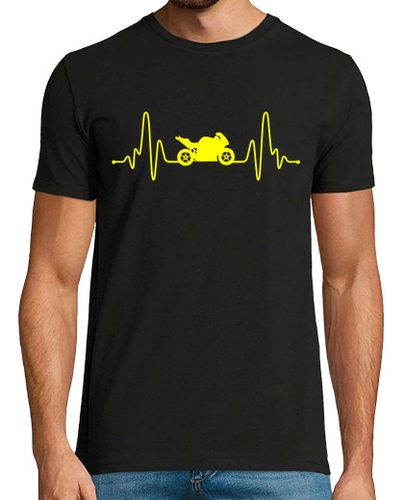 Camiseta Hombre Manga Corta Pasión por las Motos Latido laTostadora - latostadora.com - Modalova