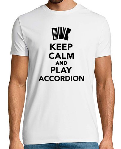 Camiseta mantener la calma y jugar el acordeón - latostadora.com - Modalova