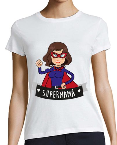 Camiseta mujer SUPERMAMÁ - latostadora.com - Modalova