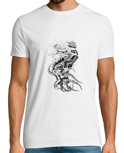 Camiseta Hombre Manga Corta Pulpo- optopus, pirata laTostadora - latostadora.com - Modalova