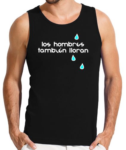 Camiseta Hombre Sin Mangas LOS HOMBRES TAMBIÉN LLORAN laTostadora - latostadora.com - Modalova