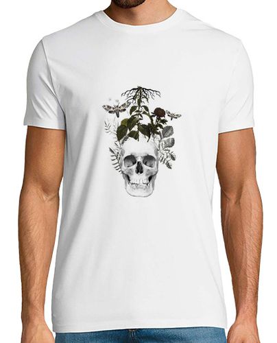 Camiseta calavera con flores y animales - latostadora.com - Modalova