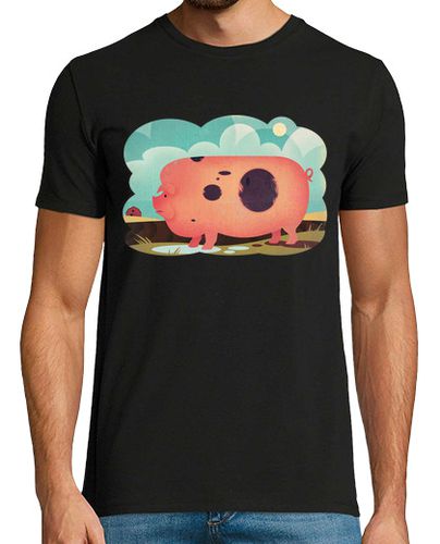 Camiseta Hombre Manga Corta cerdo de la vendimia laTostadora - latostadora.com - Modalova