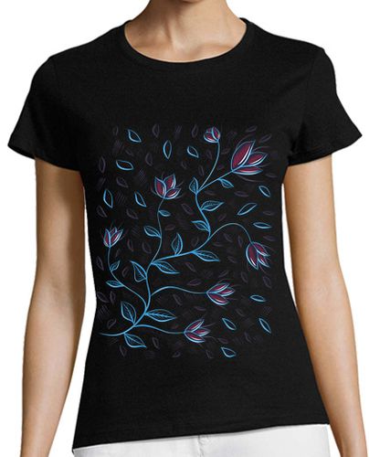 Camiseta mujer hermosas flores abstractas brillantes - latostadora.com - Modalova