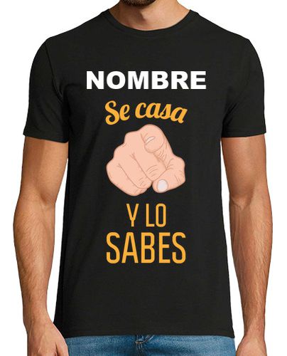 Camiseta Hombre Manga Corta Despedida de Soltero Nombre PERSONALIZADO laTostadora - latostadora.com - Modalova