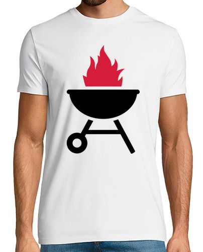Camiseta barbacoa llamas de fuego rojo - latostadora.com - Modalova