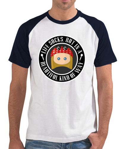 Camiseta Axl Life Sucks Beisbol Hombre - latostadora.com - Modalova