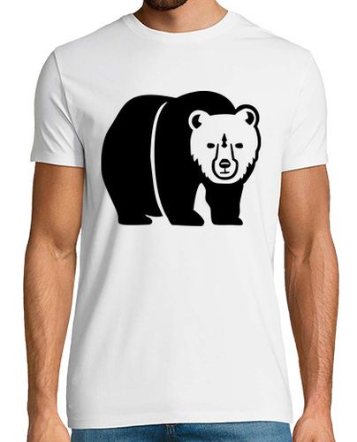 Camiseta Hombre Manga Corta oso negro laTostadora - latostadora.com - Modalova