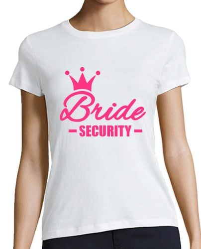 Camiseta Mujer Manga Corta corona de la seguridad de la novia laTostadora - latostadora.com - Modalova