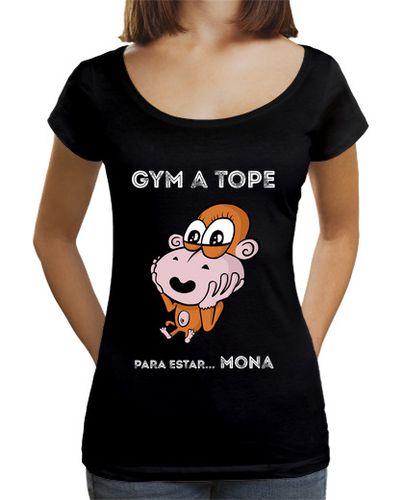 Camiseta mujer Gym a tope para estar... MONA - latostadora.com - Modalova