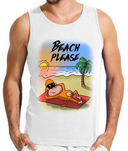 Camiseta Hombre Sin Mangas Beach Please laTostadora - latostadora.com - Modalova