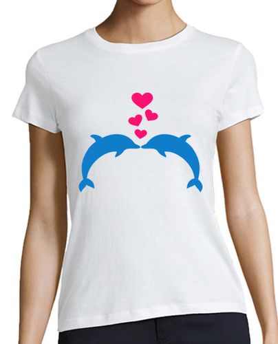 Camiseta mujer corazones del amor del delfín - latostadora.com - Modalova