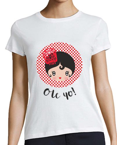 Camiseta mujer Ole yo! - Mujer, manga corta, blanca, calidad premium - latostadora.com - Modalova